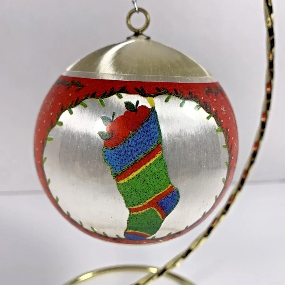 Hallmark 1981 Vintage Special Teacher Ornament‎ Satin Ball